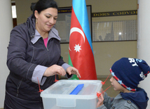 Azerbaijani parliamentary election kicks off. Baku, Azerbaijan, Nov.01, 2015